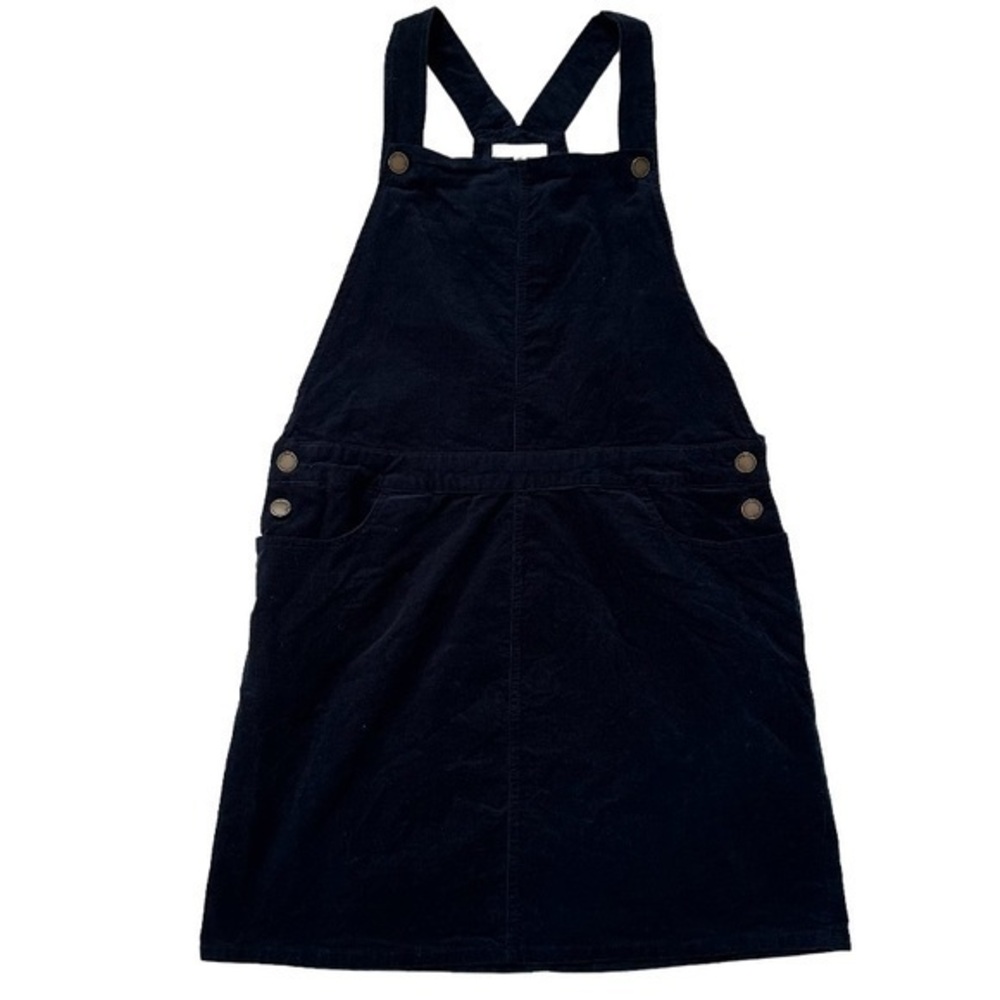 Copper‎ Key Girls Navy Corduroy Button Overalls Skirt Size XL